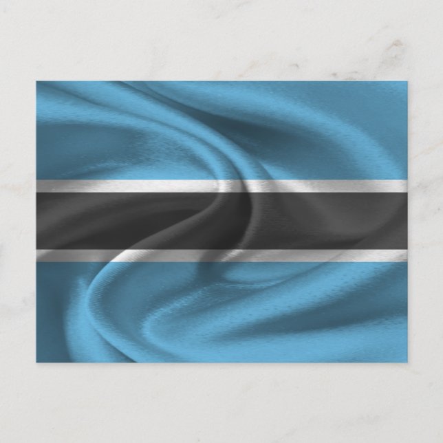 Botswana-Flagge Postkarte (Vorderseite)