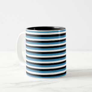 botswana flagge streifen land muster symbol weiß zweifarbige tasse