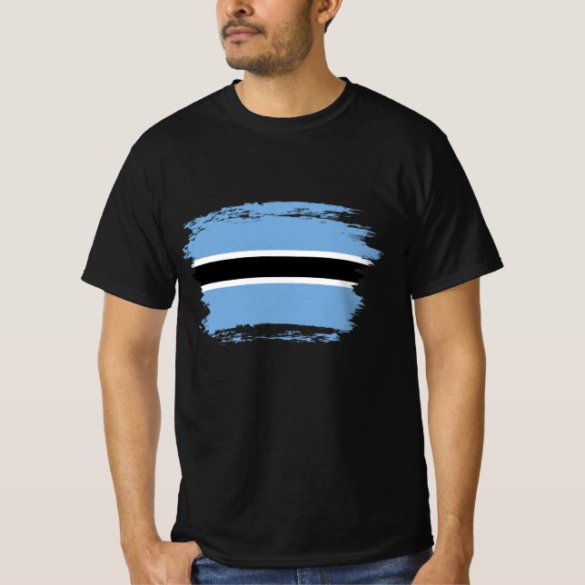 Botswana-Flagge T-Shirt (Vorderseite)