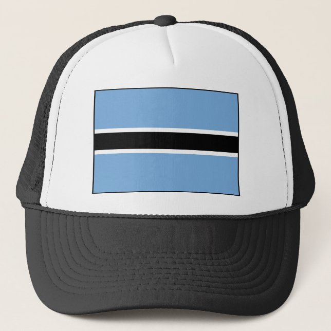 Botswana-Flagge Truckerkappe (Vorderseite)