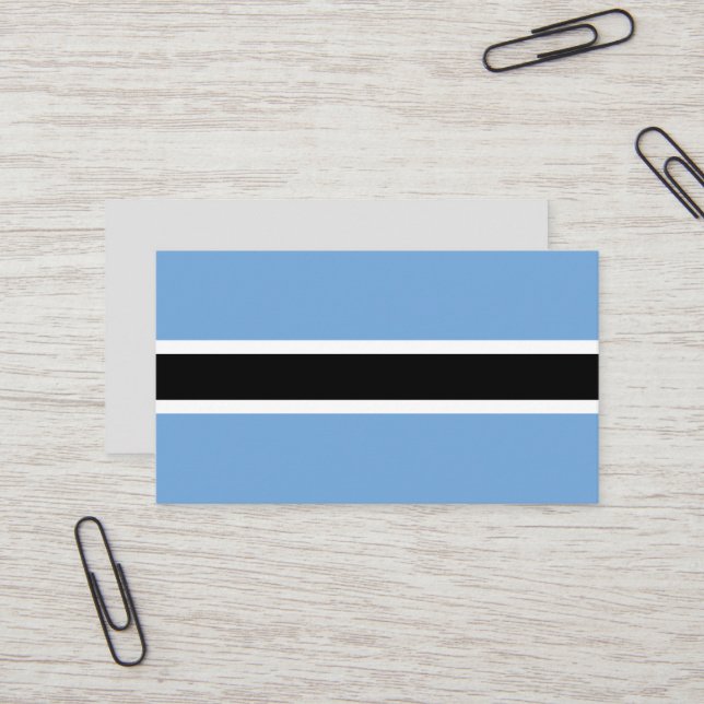 Botswana-Flagge Visitenkarte (Vorderseite/Rückseite Beispiel)