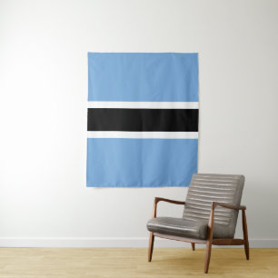 Botswana-Flagge Wandteppich