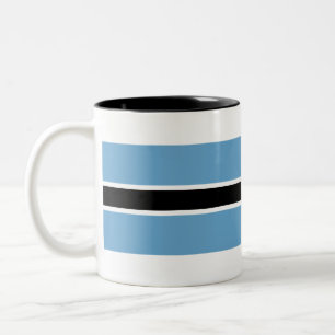 Botswana-Flagge Zweifarbige Tasse