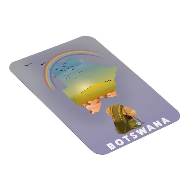 Botswana-Karte Magnet (Rechte Seite)