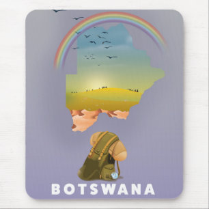 Botswana-Karte Mousepad