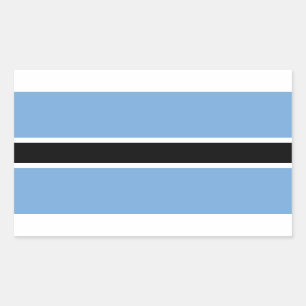 Botswana-Kleber-Flagge Rechteckiger Aufkleber