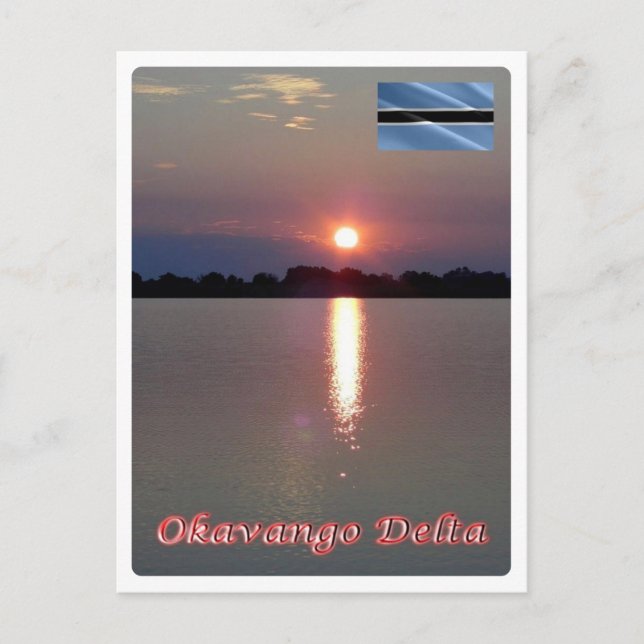 Botswana - Okavango Delta - Postkarte (Vorderseite)