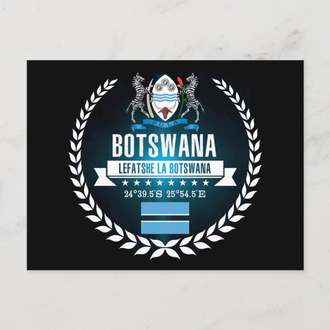 Botswana Postkarte (Vorderseite)