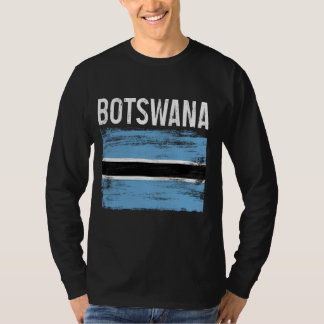 Botswana Pride Botswanan Flag Afrikanische Wurzeln T-Shirt