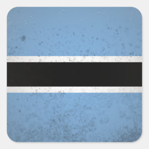 Botswana Quadratischer Aufkleber
