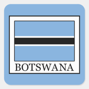 Botswana Quadratischer Aufkleber