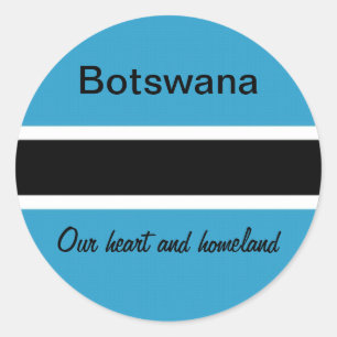 Botswana Runder Aufkleber