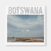 Botswana Voiture Voyage sel Pan Magnet