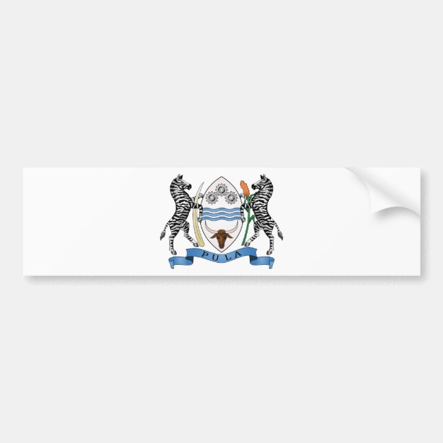 Botswana-Wappen Autoaufkleber (Vorne)