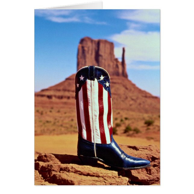 Botte de cowboy solitaire, Monument Valley, Arizon (Devant)