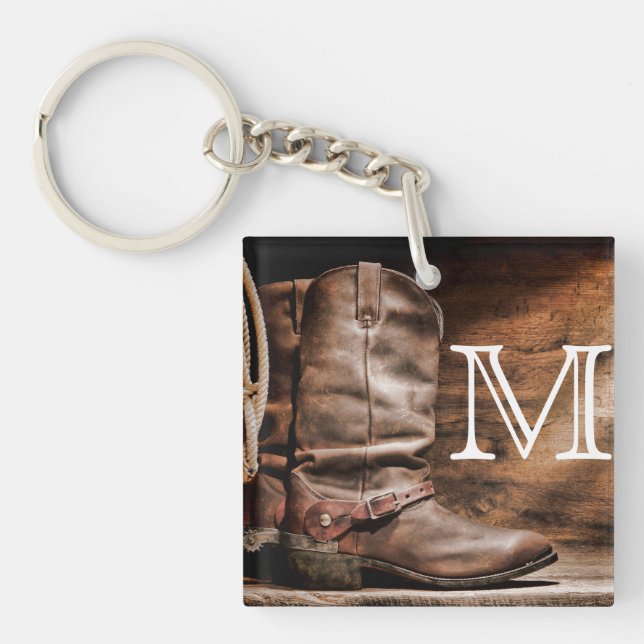 Botte de vache Boots Spur Country Rope Porte - clé (Devant)