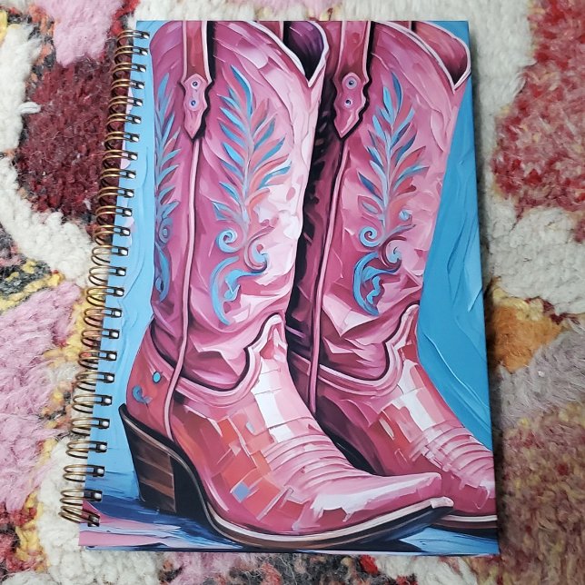 Bottes de cowgirl roses (Pink Cowgirl Boots Planner)