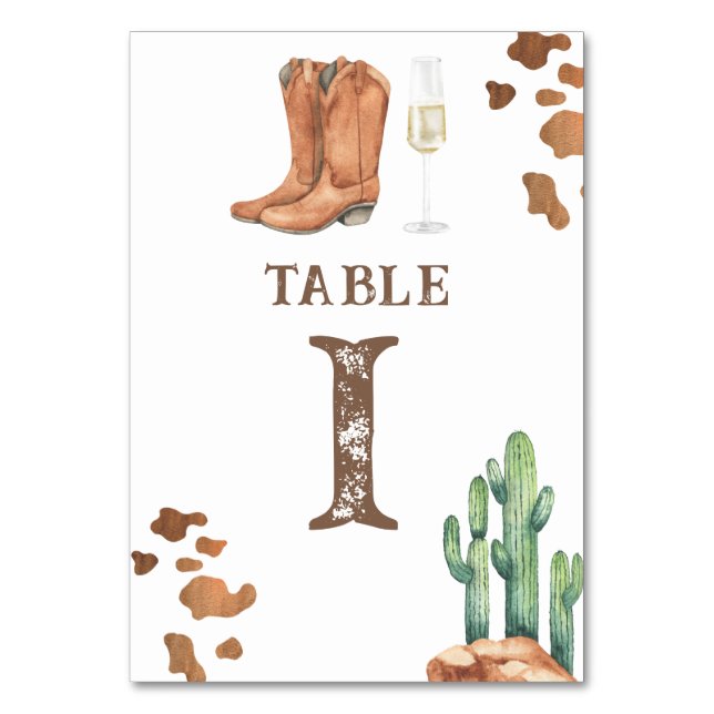 bottes & douche à bulles, numéro de table mariage (Par défaut)