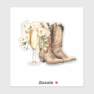 Bottes élégantes et autocollant vinyle sur mesure 