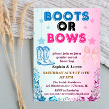 bottes ou arcs genre révéler des invitations