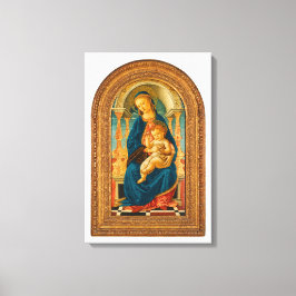 Botticelli (1445-1510) Madonna & Child Enthroned C Leinwanddruck