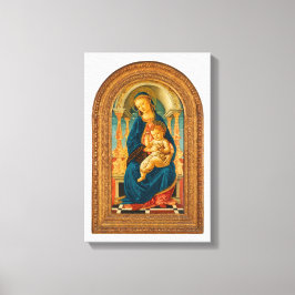 Botticelli (1445-1510) Madonna & Child Enthroned C Leinwanddruck