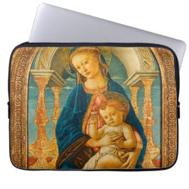 Botticelli (1445-1510) Madonna & Child Enthroned Laptopschutzhülle