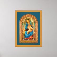 Botticelli (1445-1510) Madonna & Child Enthroned
