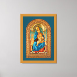 Botticelli (1445-1510) Madonna & Child Enthroned Leinwanddruck