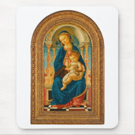 Botticelli (1445-1510) Madonna & Child Enthroned Mousepad