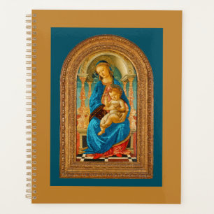 Botticelli (1445-1510) Madonna & Child Enthroned Planer