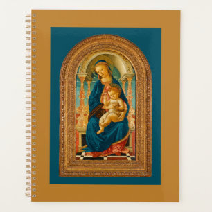Botticelli (1445-1510) Madonna & Child Enthroned Planer