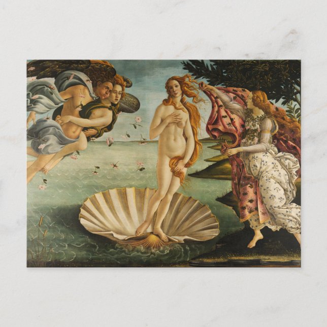 Botticelli Die Geburt der Postkarte der Venus (Vorderseite)