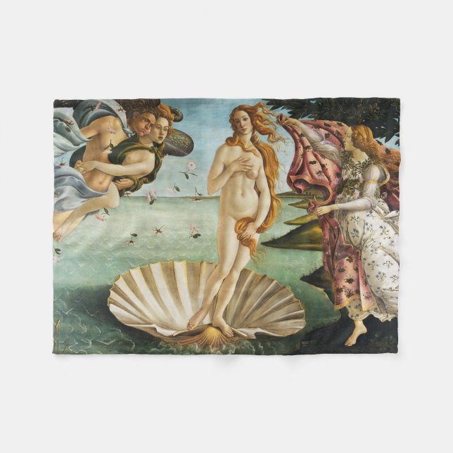 BOTTICELLI - Die Geburt der Venus 1483 Fleecedecke (Vorderseite (Horizontal))