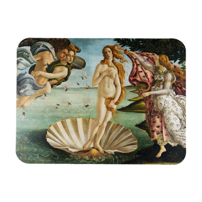 BOTTICELLI - Die Geburt der Venus 1483 Magnet (Horizontal)