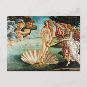 BOTTICELLI - Die Geburt der Venus 1483 Postkarte