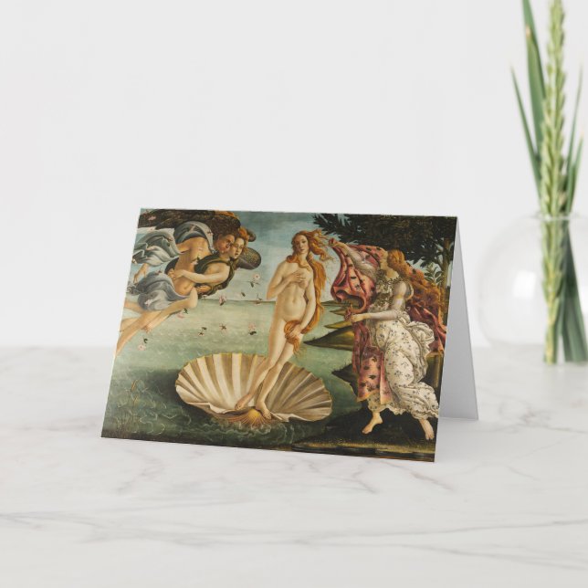 Botticelli die Geburt der Venus-Gruß-Karte Karte (Vorderseite)