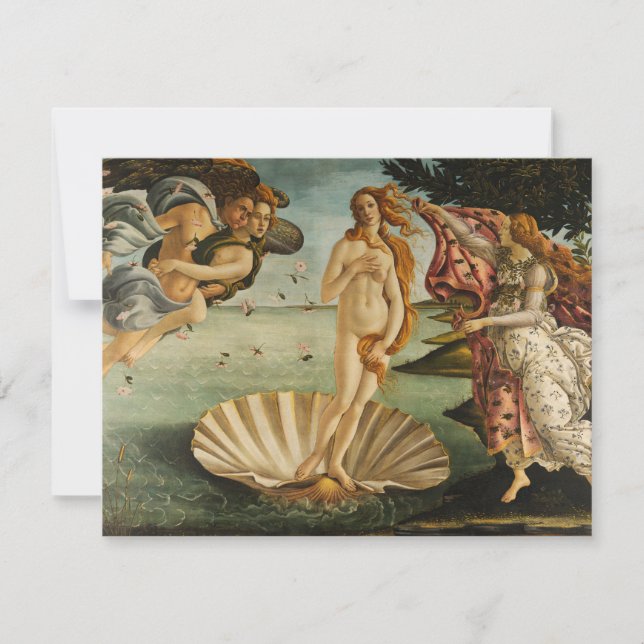 Botticelli die Geburt von Venus-Einladungen Einladung (Vorderseite)