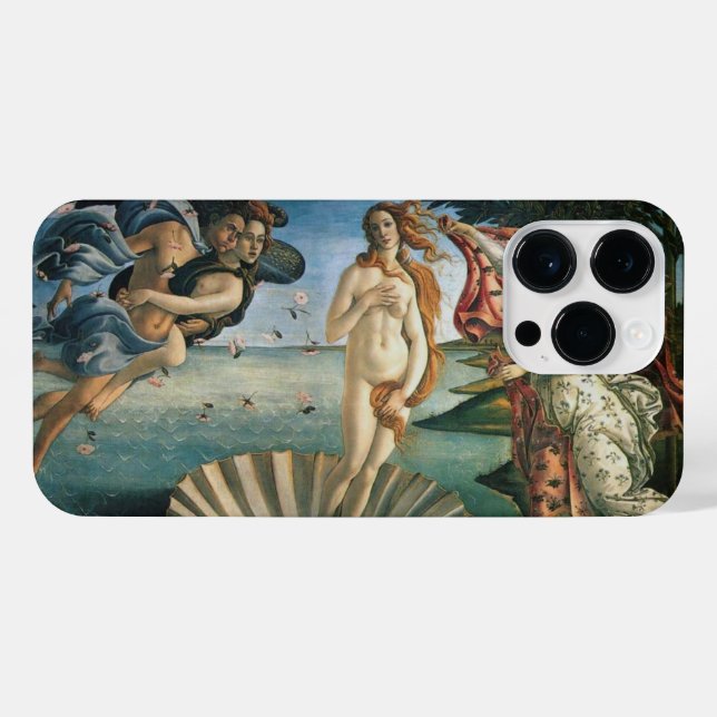 Botticelli Geburt der Venus iPhone 14 Pro Max Hülle (Rückseite (Horizontal))