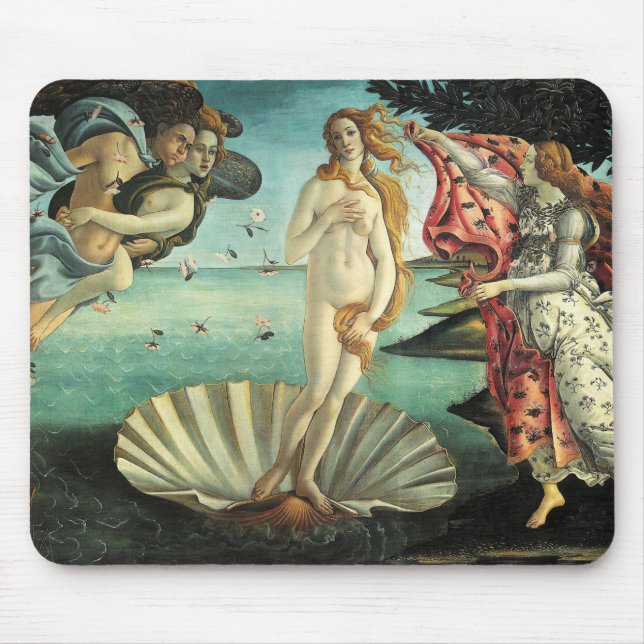 Botticelli - Geburt der Venus Mousepad (Vorne)