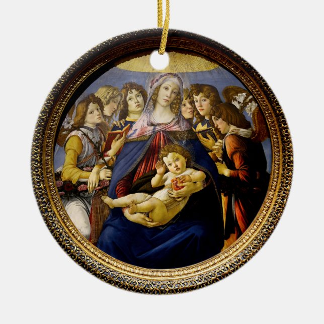 Botticelli Madonna del Sasso Keramik Ornament (Vorne)