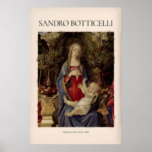 Botticelli Madonna mit Heiligen Bardi-Altarbild Poster
