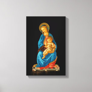 Botticelli Madonna und Kind begeistert Leinwanddruck