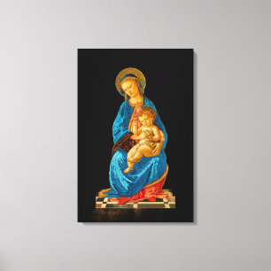 Botticelli Madonna und Kind begeistert Leinwanddruck