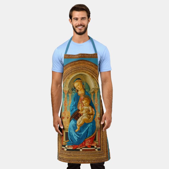 Botticelli Madonna und Kind begeistert Schürze (Getragen)