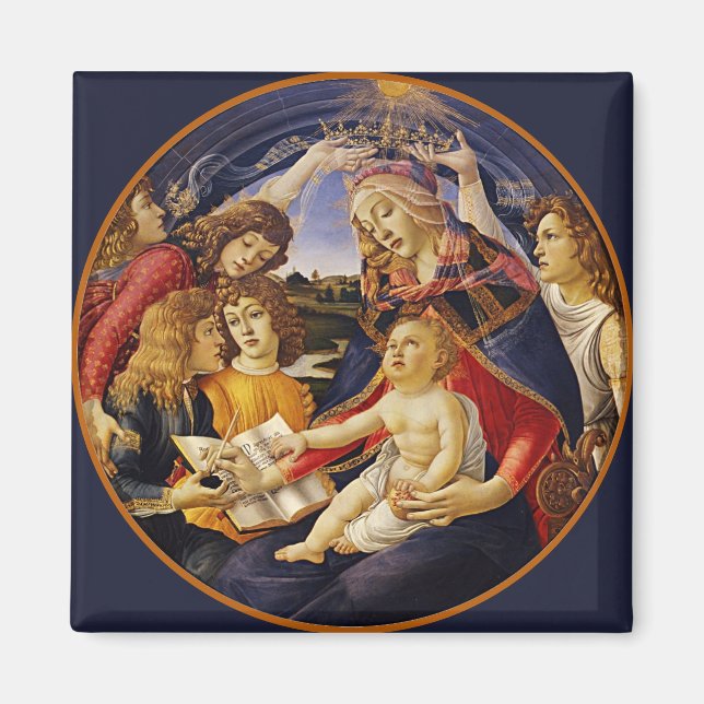 Botticelli Madonna und Kind Magnet (Vorne)