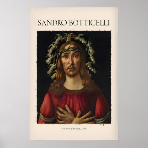 Botticelli Mann der Schmerzen Christus Kunst Druck Poster