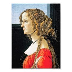 Botticelli Porträt einer jungen Frau Fotodruck
