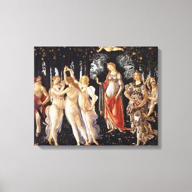 BOTTICELLI - Primavera 1482 Leinwanddruck (Vorderseite)