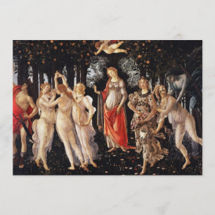 Botticelli Primavera Einladungen